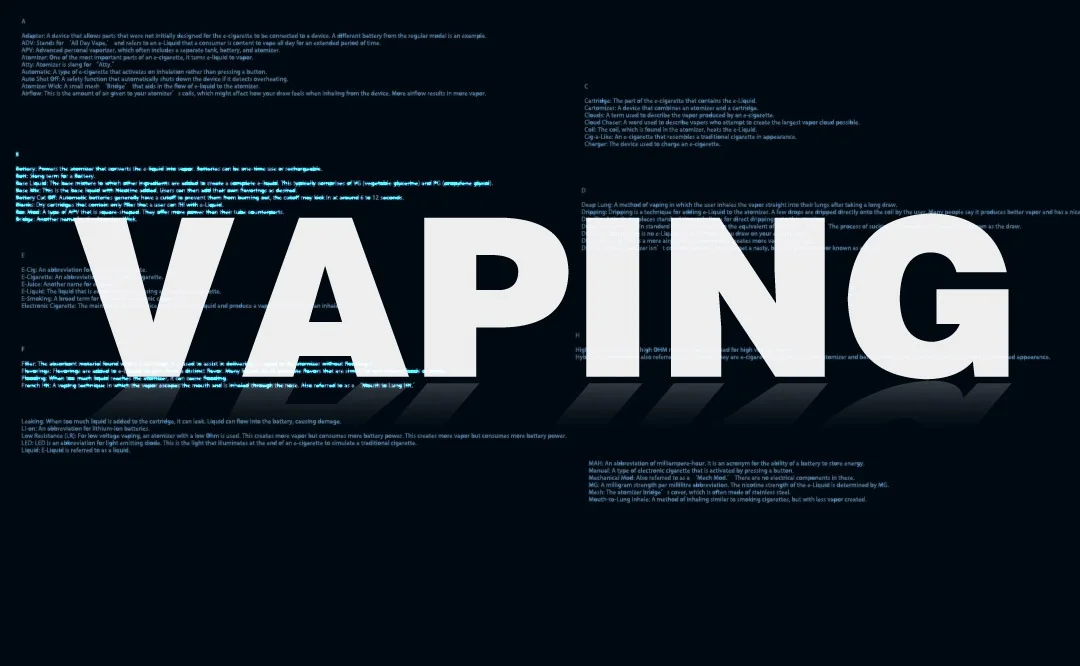 The most well found Professional Vaping Terms Collection vape